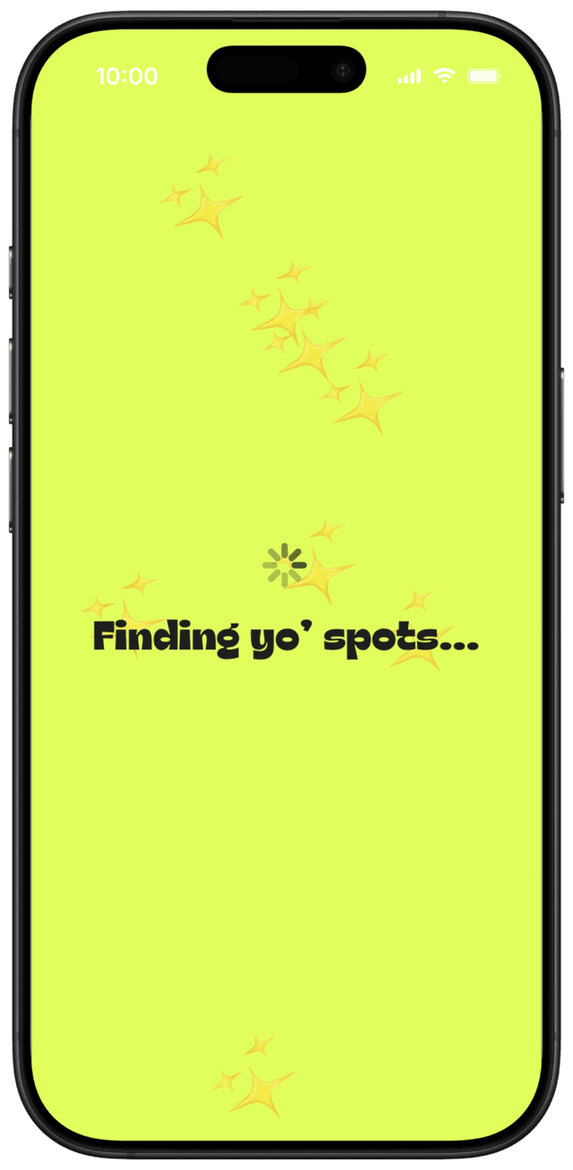 AI generates spots screen